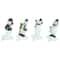 Winter Ready Glitter Snowman Christmas Stocking Holders - 7" - Set of 4